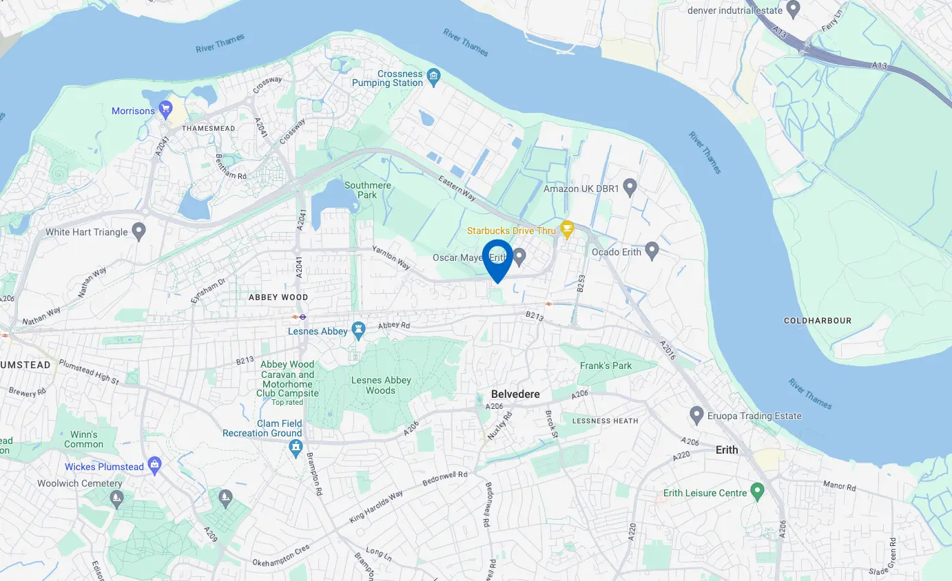 Map to Allied Hygiene Systems Ltd